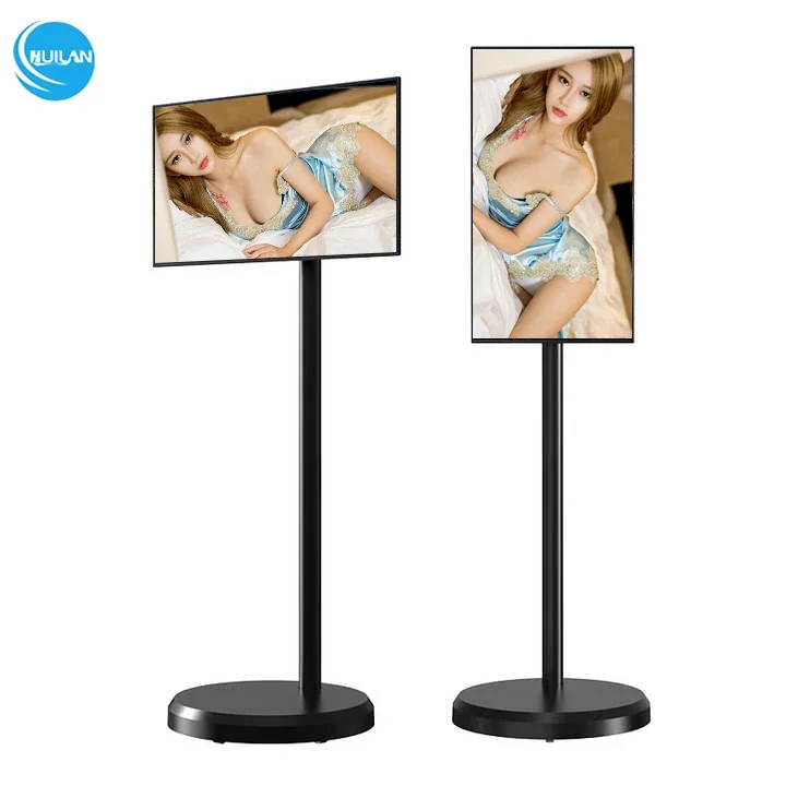 21.5 Inch Batterij-Power Android Stand By Me Tv In-Cel Touchscreen Monitor Gym Gaming Live Kamer Smart Tv