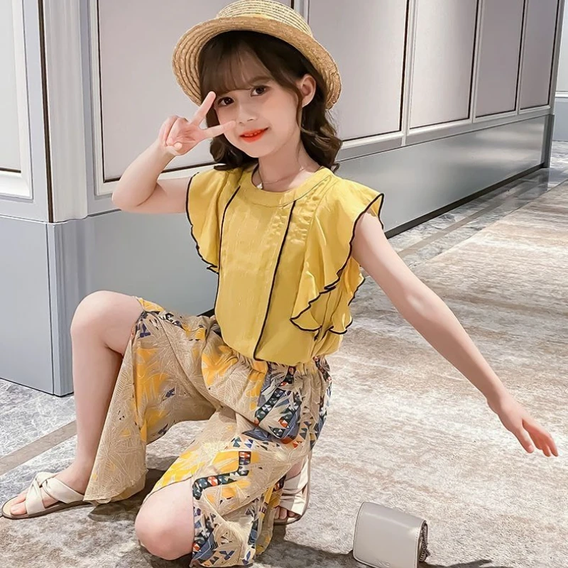 ملابس الأطفال للفتيات ملابس الصيف مجموعة ملابس الفتيات المراهقات الاطفال مجموعات الإناث 2025 11 12 سنة موضة ملابس الطفل