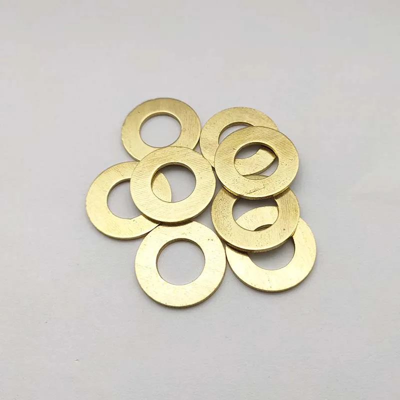 Solid Brass Copper Flat Washer 1pcs  Plain Gasket Pad Meson for M10 Screw Bolt M10*20*1.5