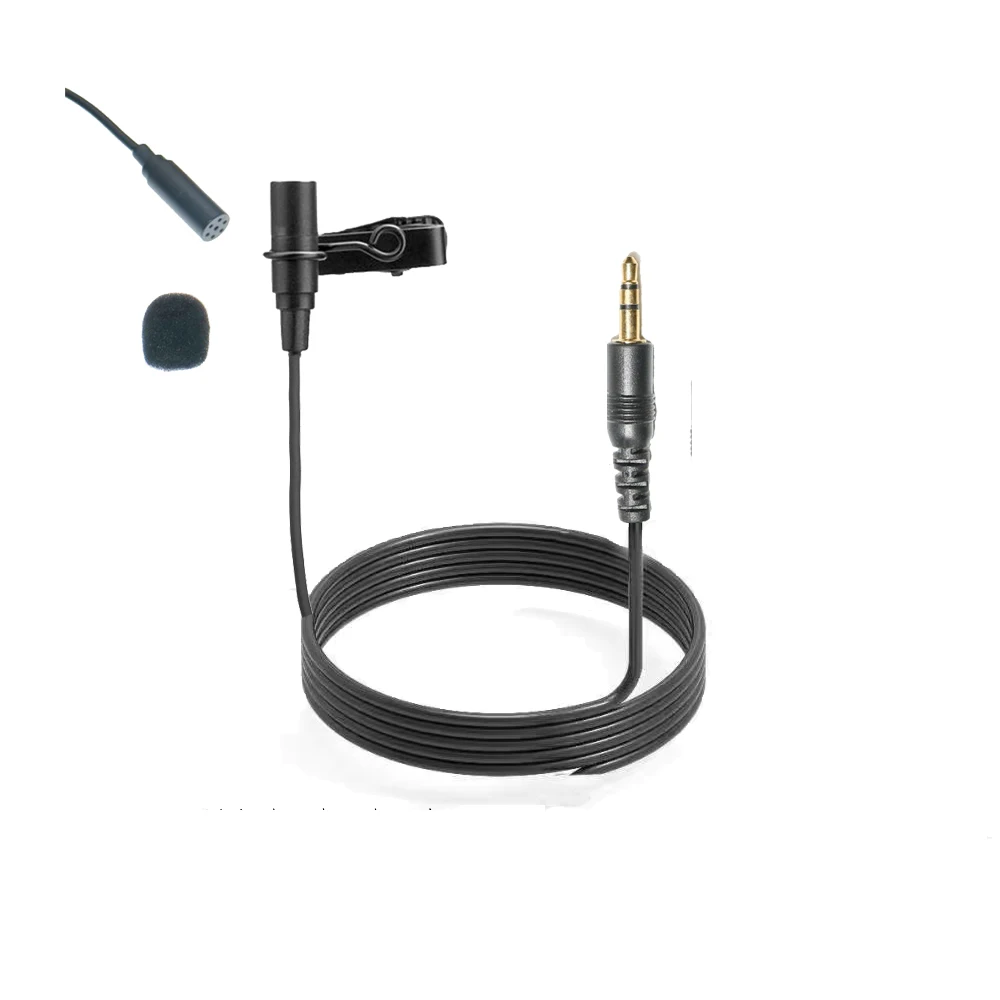 

SM11 New Top Quality Tie Clip Lavalier Microphone 3.5mm TRS Jack Stereo Plug For Computer PC Laotop Camera Video Wireless System