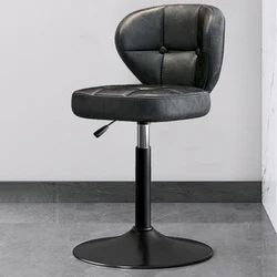 Black Minimalist Chair Luxury Swivel Adjustable Design High Gaming With Back Camping Bar Stools Barber Cadeira Unique Furniture