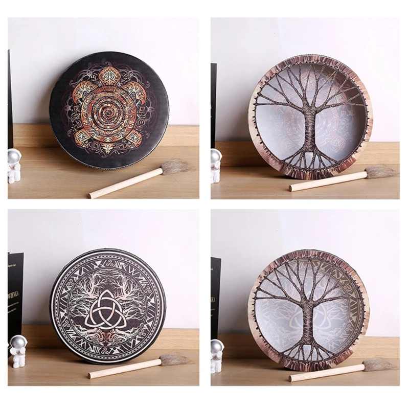 Shaman Drum Handmade Shamanic Drum Spirit Music Playing Instrument Exquisite Appearance Office Decoration Ornament Dropshipping