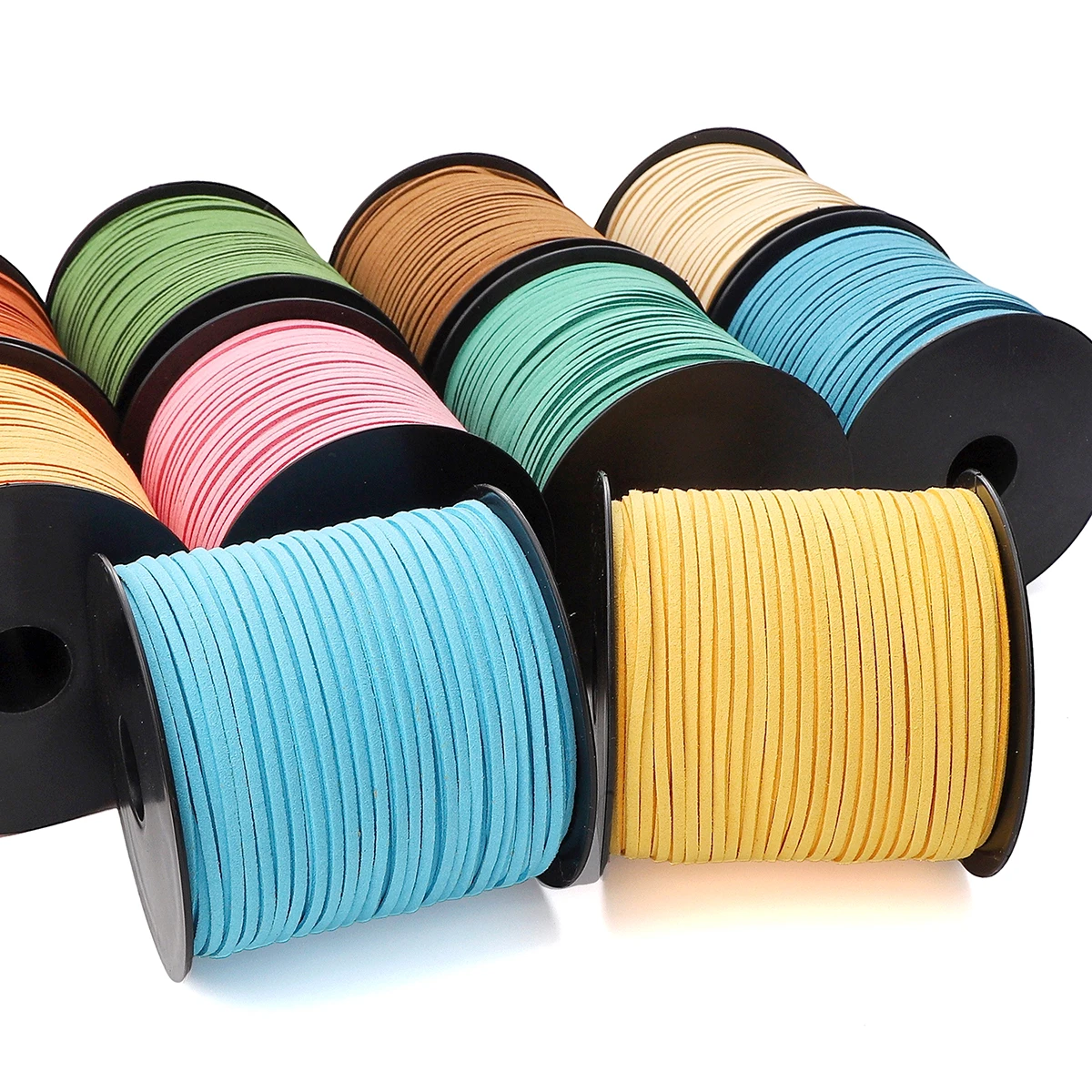 3mm Faux Suede Braided Cord Korean Velvet Leather For Handmade DIY Beading Bracelet Jewelry Making Thread String Rope 1m/4m/roll image 5