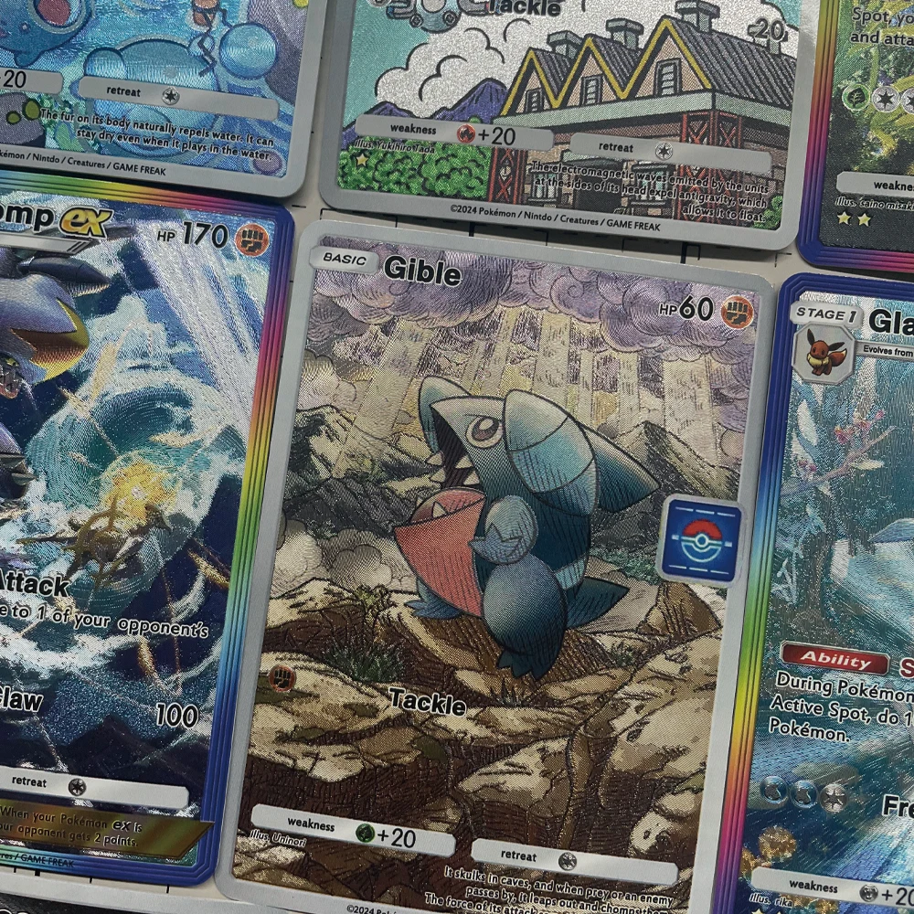 PTCG Pokemon Card Pocket Collection Card Carnivine Darkraicr EX POCKET 11 Golbat Lapras Gyarados Carta flash con texture in rilievo