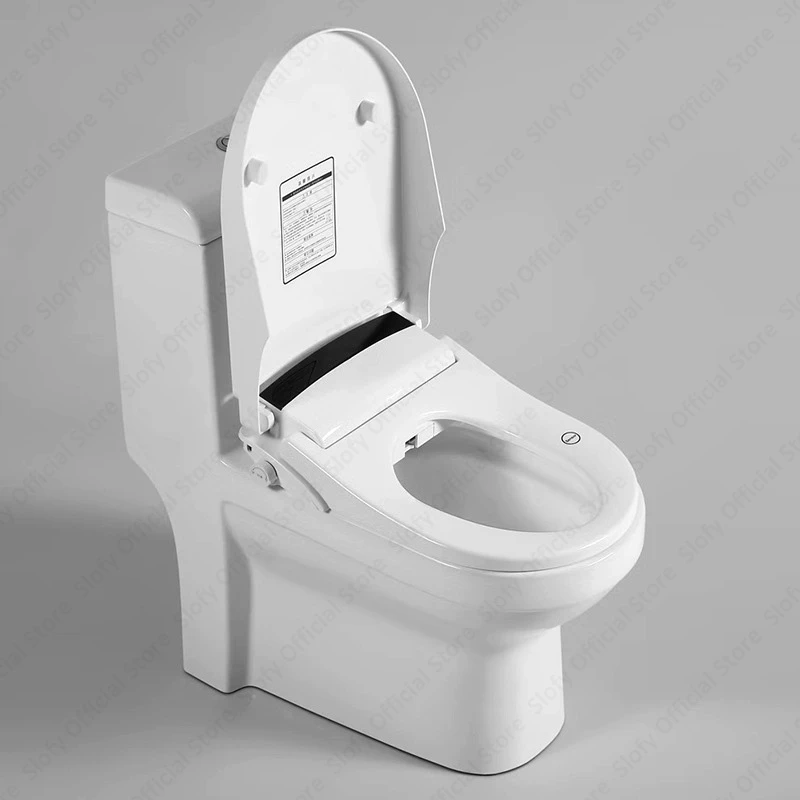 Screen Display Smart Toilet Cover With Nozzle Self-Cleaning Seat Ring Heating Female Washing Toilet Seat Antibacterial Seat Ring