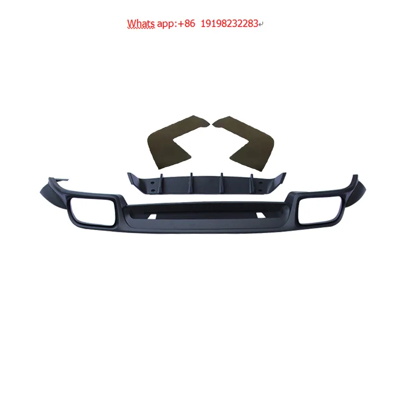 

For Techart New Rear Guard And Rear Lip Cover For Porsche Cayenne Coupe 2018-2023 Bumper With Fog Light Cut-Outs