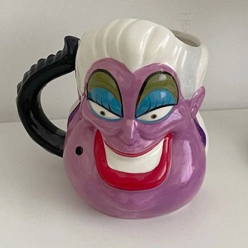 Disney Anime The Little Mermaid Villain Ursula Action Figure Toys tazza di ceramica divertente creativo Ursula Cup regali per bambini ragazze