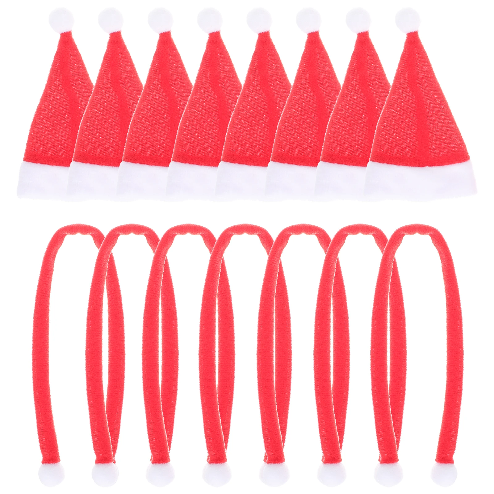 

1Set Mini Scarves and Hats Cloth Set Soft Comfortable Decorative Bottle Hats Christmas Party Accessories Delicate Miniature