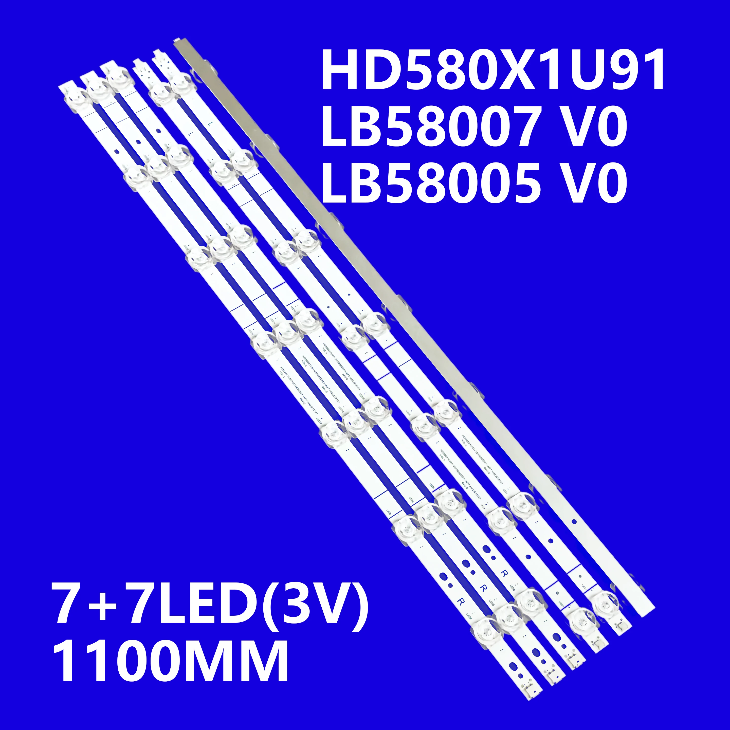 

Светодиодная лента подсветки для 58a6150fs 14 ламп 58A6100FS 58R6000GM LB58007 V0 HD580X1U91-L1 HD580X1U92 58A7100F 58AE7000F 58S5 58R6E3