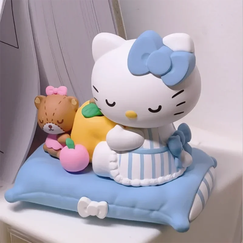 Sanrio In Slaap Vallen Veilig Blind Box Action Figure My Melody Kuromi Pochacco Pompompurin Kinderen Verjaardagscadeau Action Figure Speelgoed