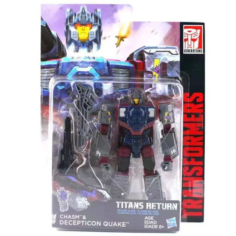 In Stock Transformers Titans Return D-Class Carzap Collectible Action Figure Hello Kitty Pokemon Stitch Official Squirt Robot