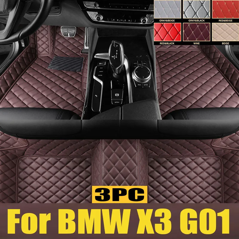 

Car Floor Mats For BMW X3 MK3 G01 2017-2023 22 21 20 19 18Custom Foot Pads Automobile Carpet Cover Interior trunk mat