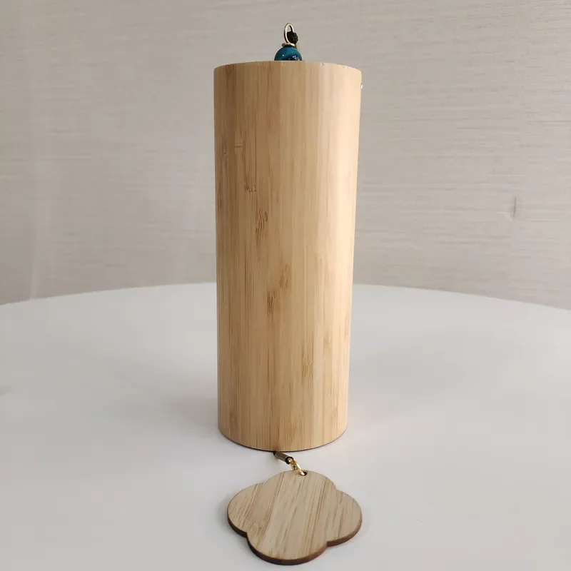 Natural Bamboo Wind Chimes with Chord Instruments for Home Decoration