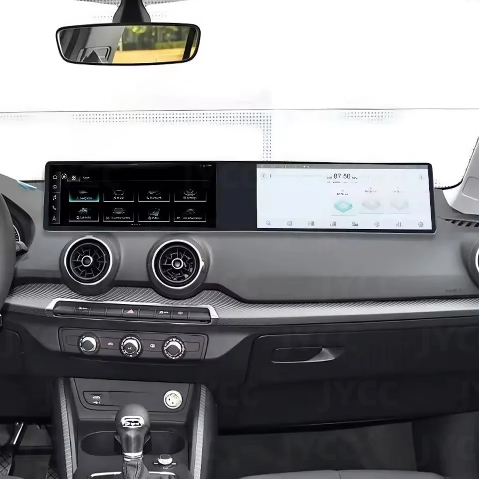 أندرويد 13 نظام تحديد المواقع والملاحة أندرويد السيارات Carplay المزدوج 12.3 "شاشة تعمل باللمس لأودي Q2L 2018 2019 -2020 راديو وحدة رأس ستيريو السيارة #4