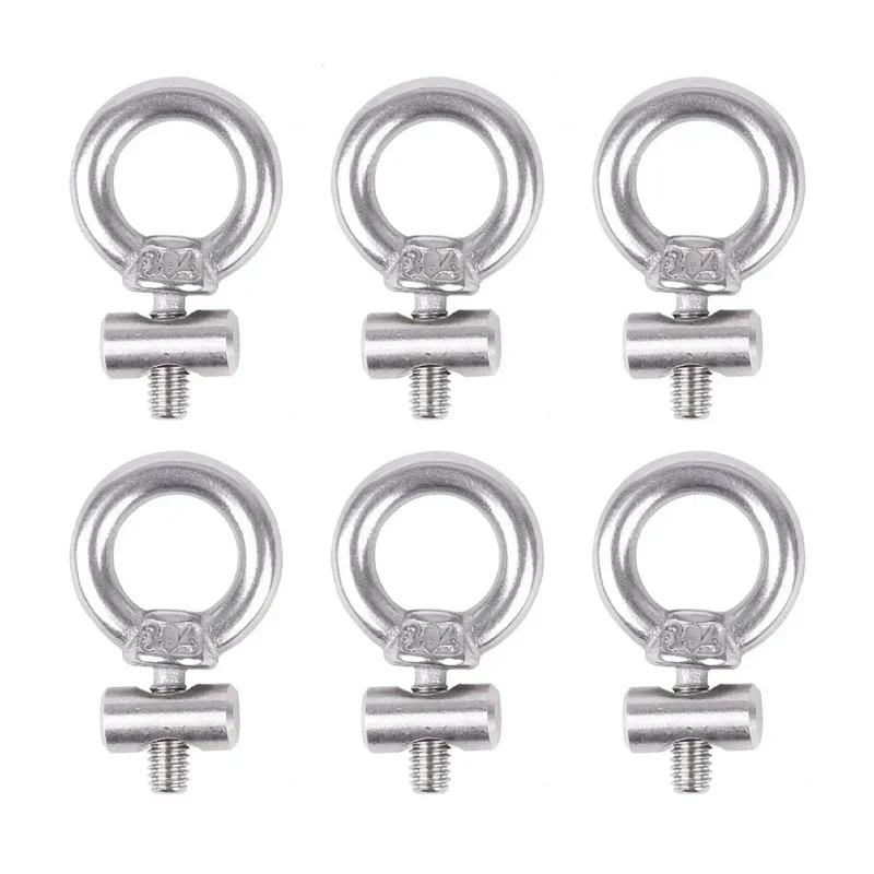 For RV Boat Camper Awning 4/6/8/10/12pcs M4 Lifting Eye Nut Fastener Tent Stopper Track Mount Tie Down Eyelet Rail Track Screws