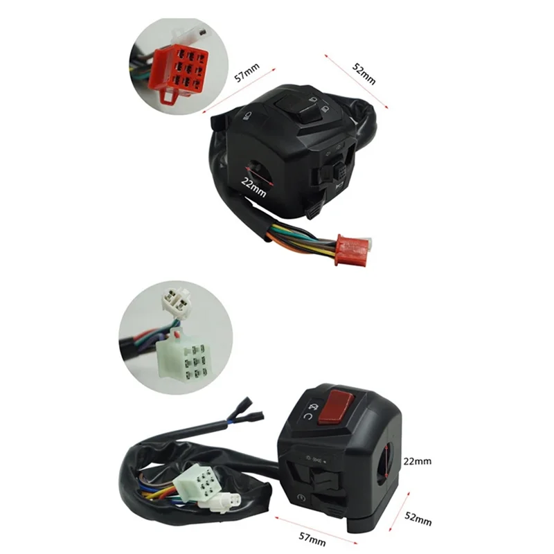 

Well Motorcycle Universal 22Mm Handlebar Switch Assy 12V Night Light LED For Pulsar NS200 Modofied Handlebar Switch
