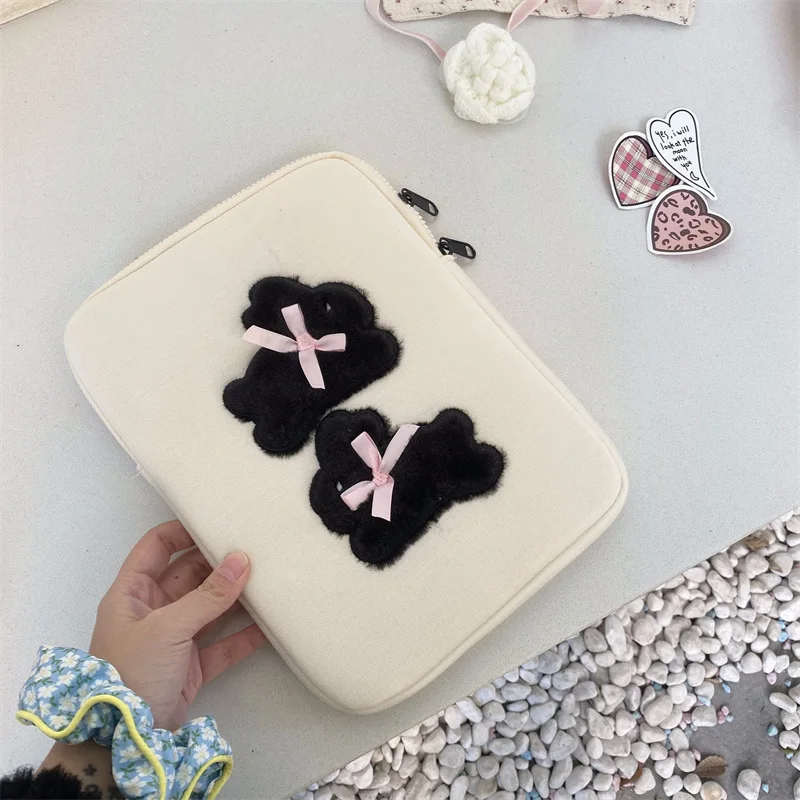 Cute Rabbit Computer Bag Suitable for iPad 9.7-11 inch Macbook/Lenovo/HP 13.3/14/15/15.6/16 Inch Laptop Bags Protective Case