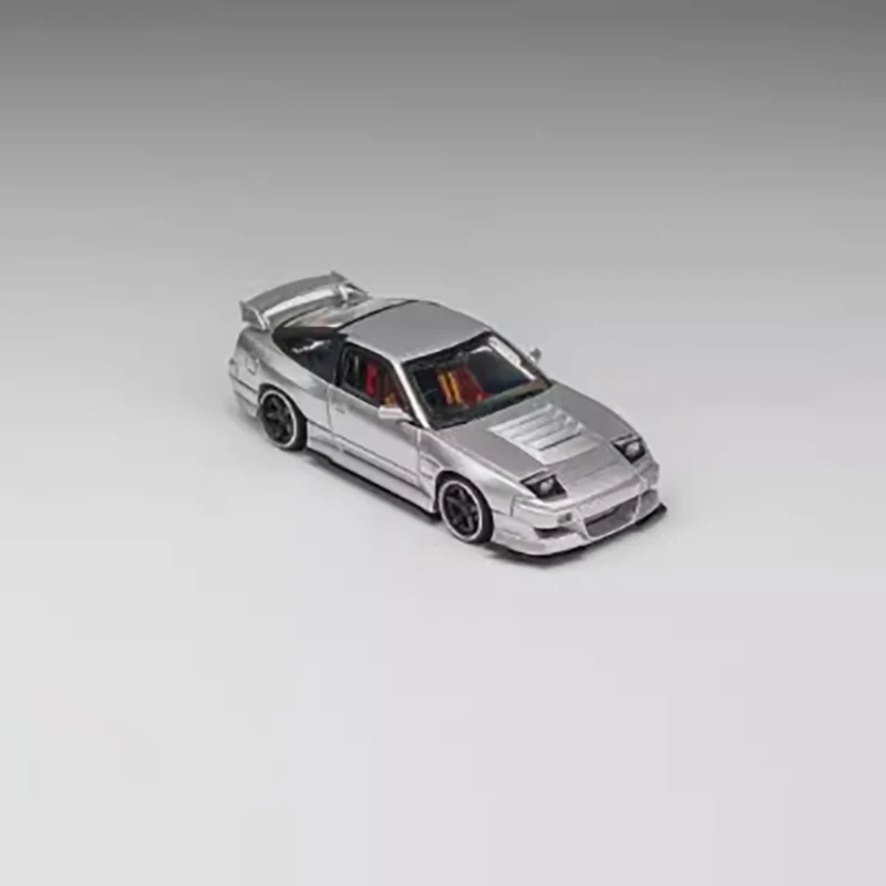 Modelo de coche de aleación de simulación de espíritu 180SX, escala Original 1:64, pantalla estática, juguete coleccionable, regalo, decoración de recuerdo