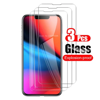 3 adet tam ekran kapak temperli cam koruyucu IPhone 15 14 artı 13 12 Mini 12 Pro Xs Max XR HD Film telefon üzerinde 14 15 13 12