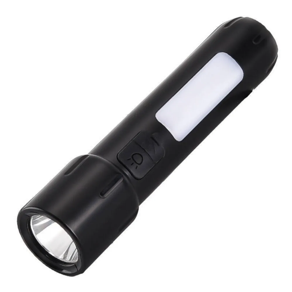 

Rechargeable Mini Flashlight with 4 Lighting Modes Long-Range Strong Lighting Flashlight COB Side Lamp Waterproof Pocket Torch