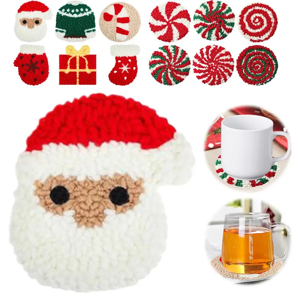 

Christmas Hair Accessories Handmade Wool Crochet Hair Deer Knitted Handwoven Claus Clip BB Hairpin Clip Tree Elk Xmas Santa G5U6