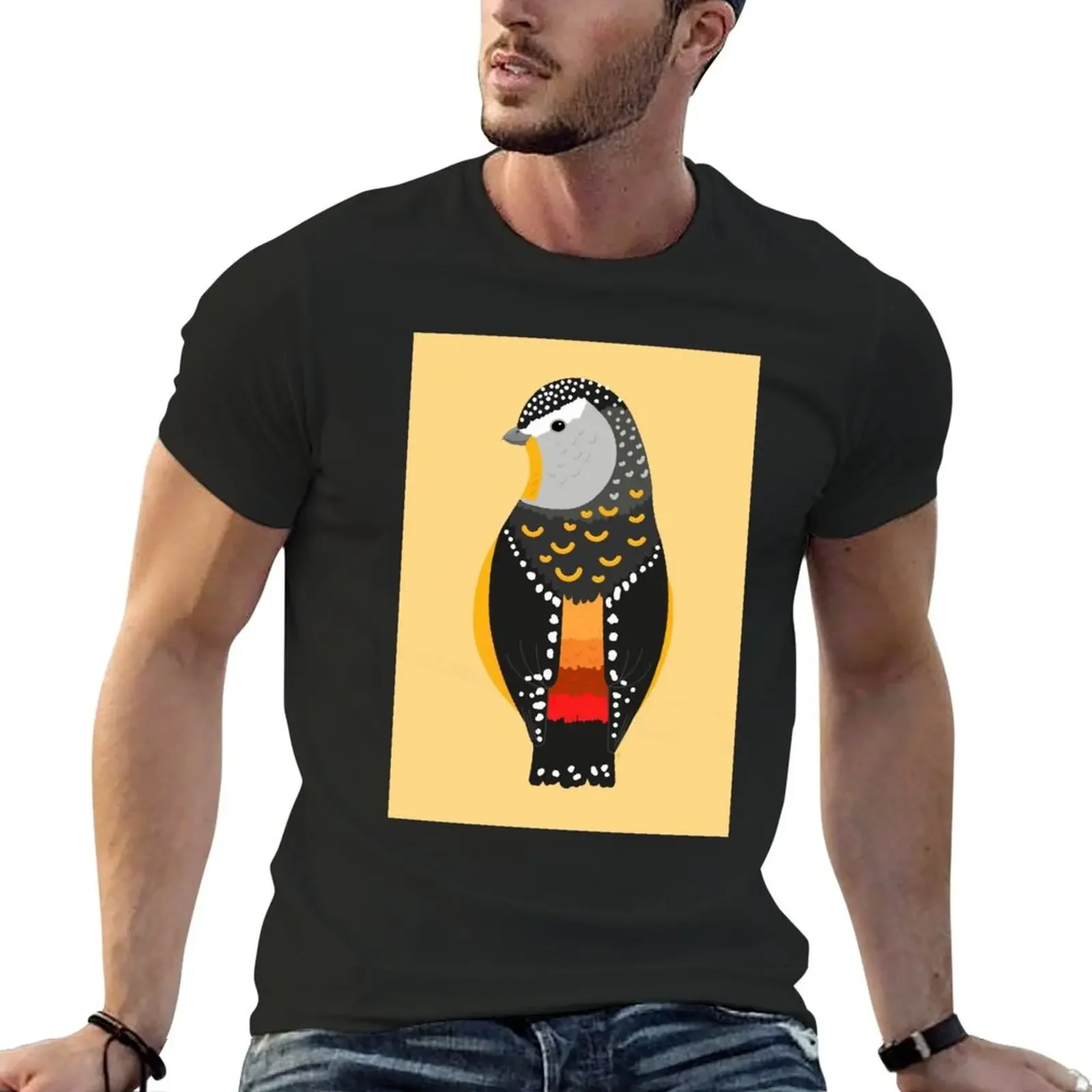 P for pardalote a.k.a. Diamond bird T-Shirt quick-drying blanks street wear mens graphic t-shirts big and tall