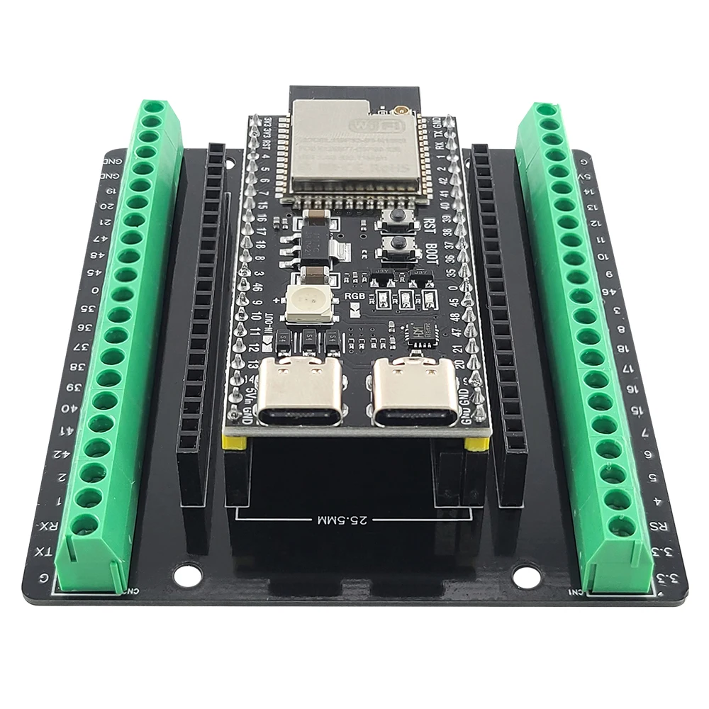 ESP32 S3 Development Board with Expansion Adapter Kit Extend 2.4G Wifi BT Module Type-C ESP32-S3 MCU ESP32-S3 N16R8 44Pin