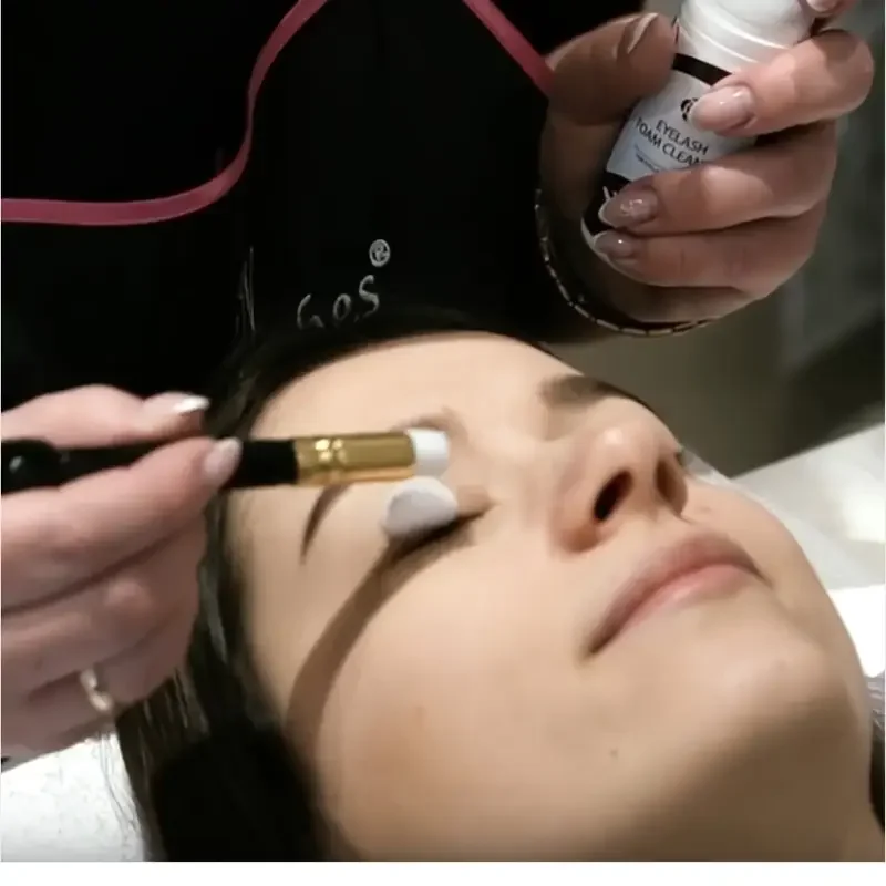 Set professionale di spazzole per la pulizia delle ciglia - Kit di spazzole per shampoo per ciglia per strumenti di trucco di bellezza