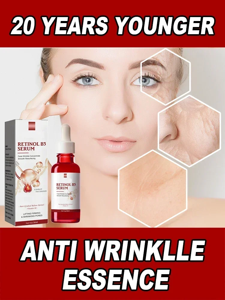 

Retinol Anti-Wrinkle Serum Lifts Firms Diminishes Fine Lines Improves Dullness Eliminates Wrinkles Facial Moisturizing Care