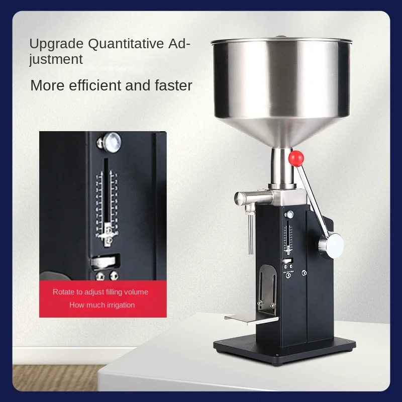 818003 Utile riempitrice manuale per liquidi 5-50ml/10-100ml Riempitrice per bottiglie regolabile Salsa Succo di miele Bevanda Wat