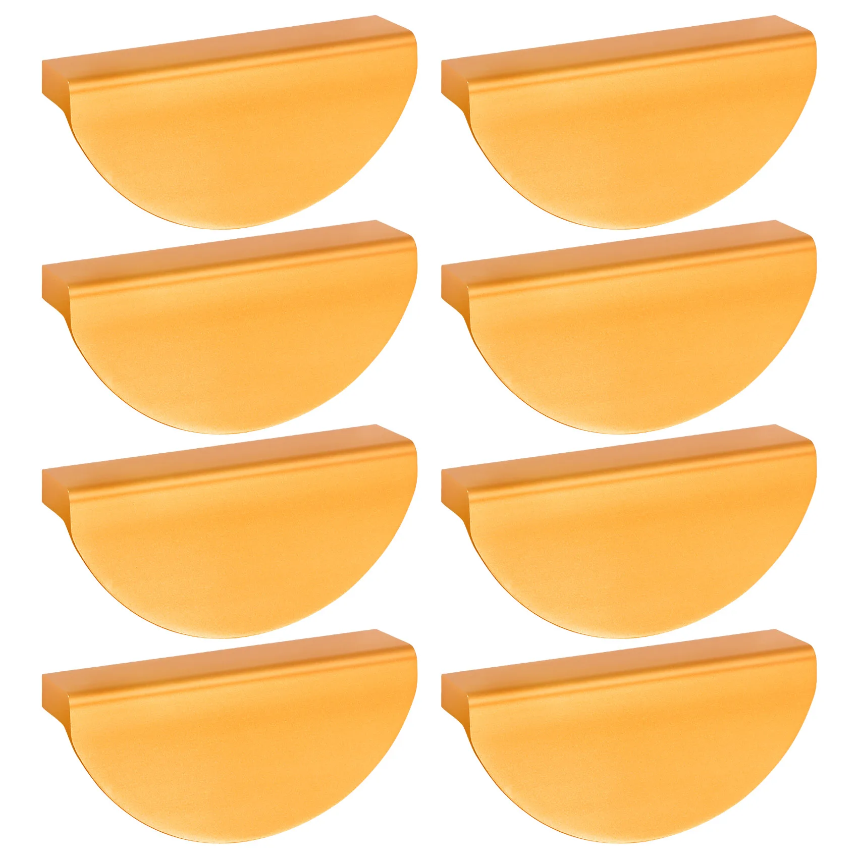 ABZV-8Pack Champagne Gouden Lade Trekt, 2,5 Inch Halve Maan Kast Lade Trekt Keuken Handgrepen, Moderne Kast Hardware Trekt
