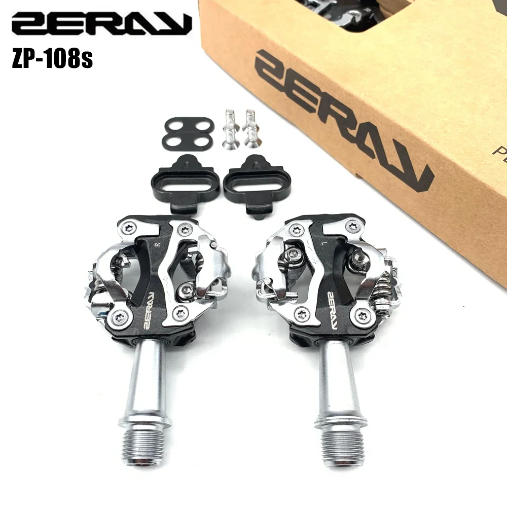 ZERAY ZP-108S ZP-109S Cycling Road Bike MTB Clipless Pedals Self-locking Pedals SPD Compatible Pedals Bike Parts 108s