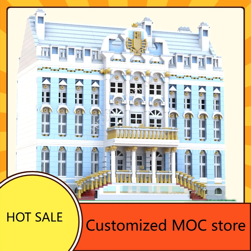 

4661 шт., наборы пазлов Catherine Palace MOC Streetview, архитектурная креативная сборка, игрушки на Рождество, день рождения, подарки для детей в возрасте