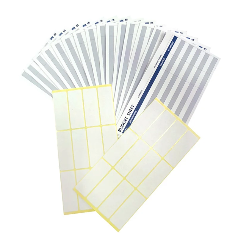 

EF-15Budget Envelopes Christmas Day Laminated Cash Envelope System PVC For Cash Savings Plus 15 Budget Sheets,24 Label Stickers