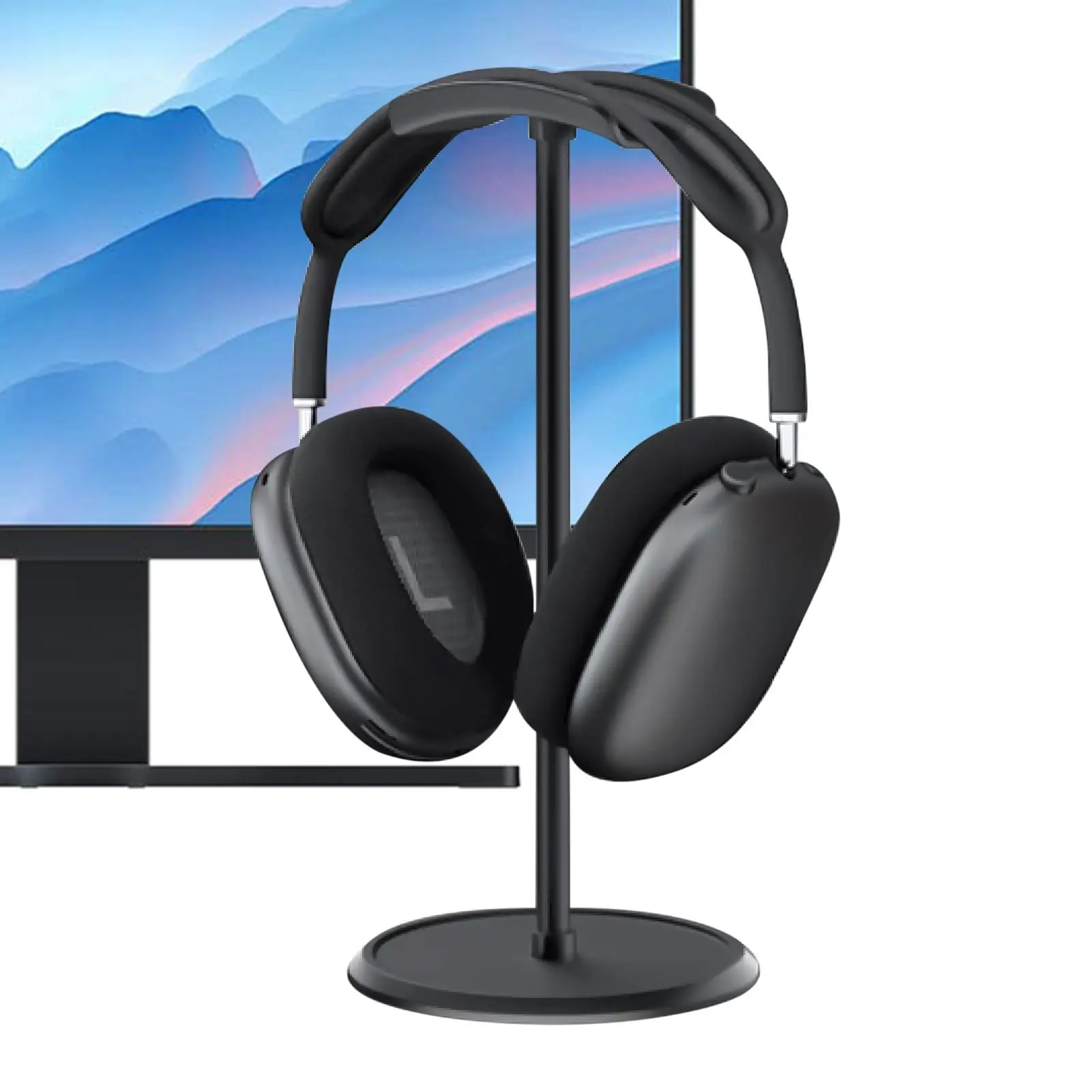 حامل سماعة الأذن/حامل سماعة الأذن المثبت على الرأس/حامل تخزين سماعة الأذن تصميم دعم منحني حامل سماعة الألعاب العالمي #3