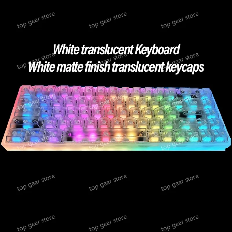 Everglide AE68 Pro Gamingtoetsenbord 8000 Hz Polling Rate Hoge prestaties 0,001 mm Snelle trigger ADC Direct Link Dubbele RGB-lamp