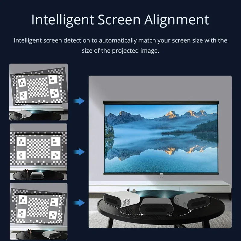 Mini Projector LED Video Home Theater 1080P Full HD Beamer Smart Portable Projector factory