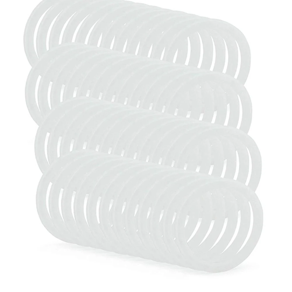 

10pcs Tinplate Cover Food Grade Silicone Rings Kitchen Supplies Replacement Coffee Ring Gasket Practical Tool