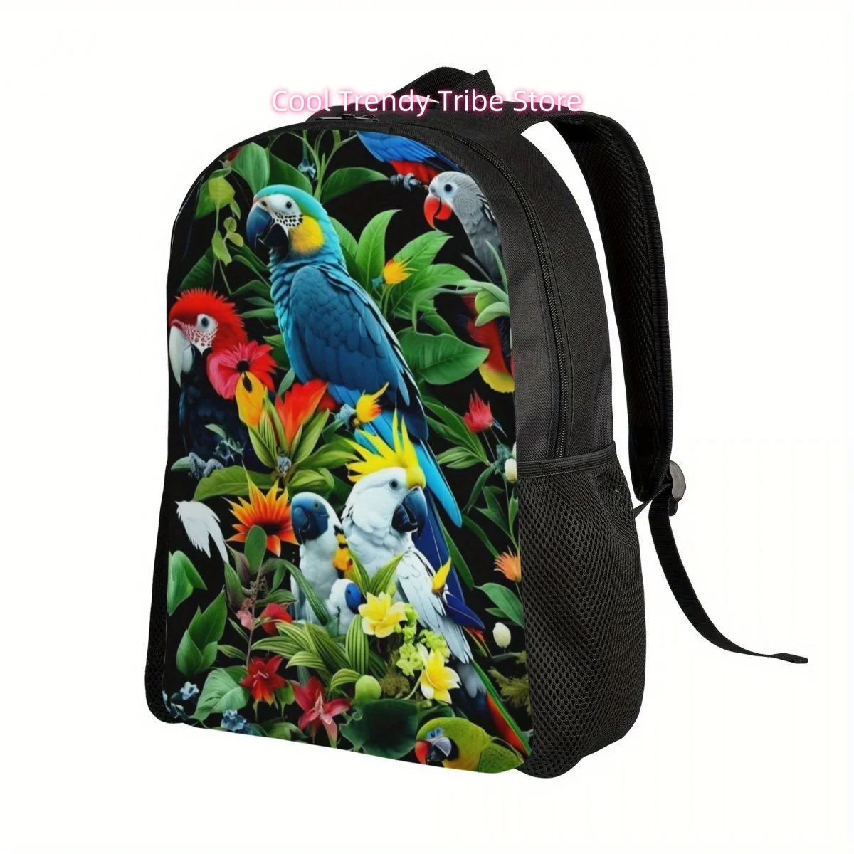 Beautiful Parrots Casual Backpack, Shoulder Bag For Men And Women, Lightweight Book Bag, Computer Laptop For Work Travel Office
