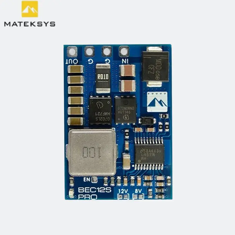 MATEK BEC12S PRO 9 55V TO 5V 8V 12V 5A Voltage Regulator BEC Overcurrent Protection Self Recovery for RC FPV Drone