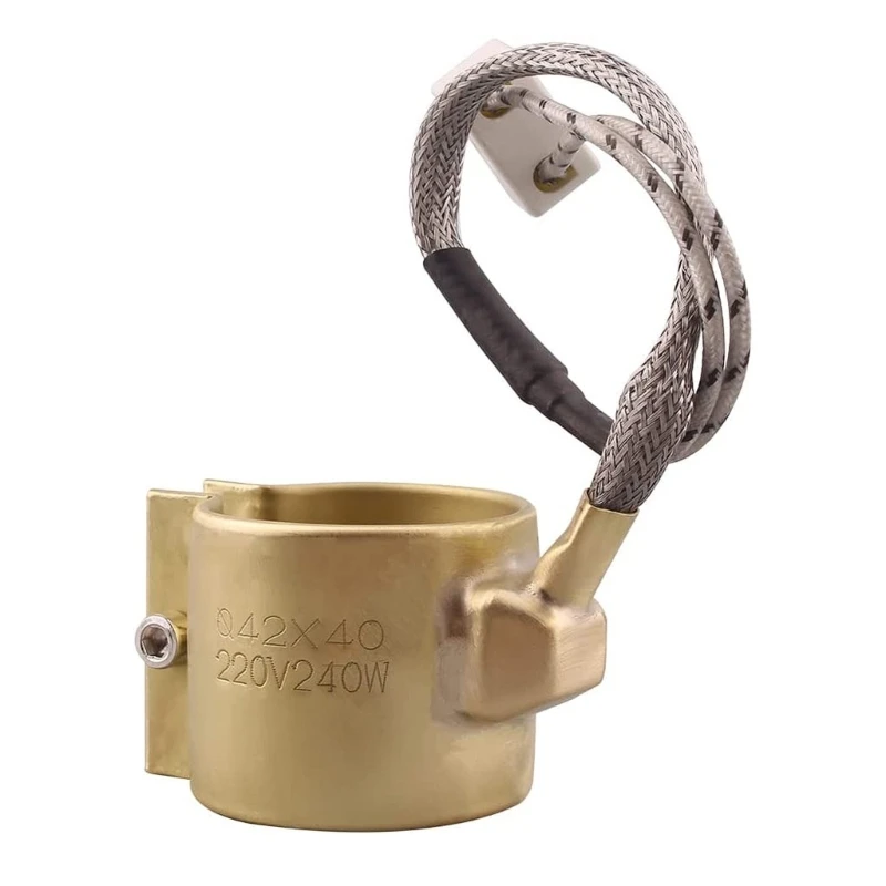 Elemento de anel de aquecimento elétrico para máquina de moldagem por injeção, aquecedor de bandas, totalmente fechado, bocal, Dropshipping, 400W