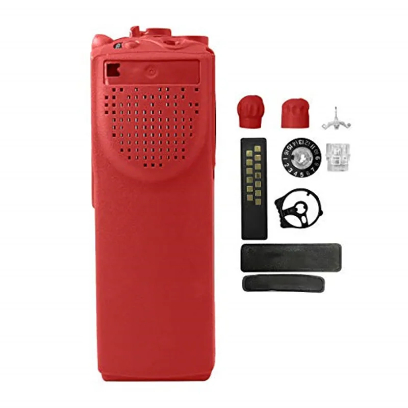 Coperchio anteriore del Kit di alloggiamento di ricambio per riparazione Walkie Talkie rosso per accessori Radio bidirezionale XTS3000 M1