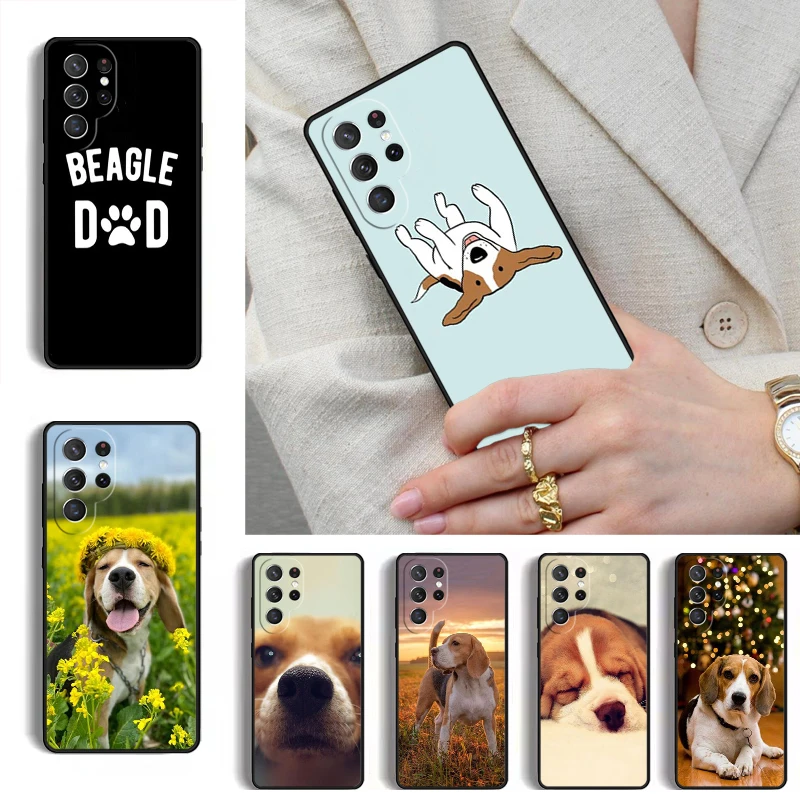Beagle Dog Soft Phone Case for Samsung Galaxy S26 S25 Ultra S24 S23 S22 S21 Plus Note 10 Bumper Cover
