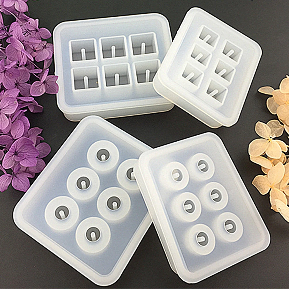 

4pcs Making Crystal Glue Resin Diy Mold For Bead Bead Making Mold Art Epoxy Diy Uv Jewelry Casting Mould Reusable