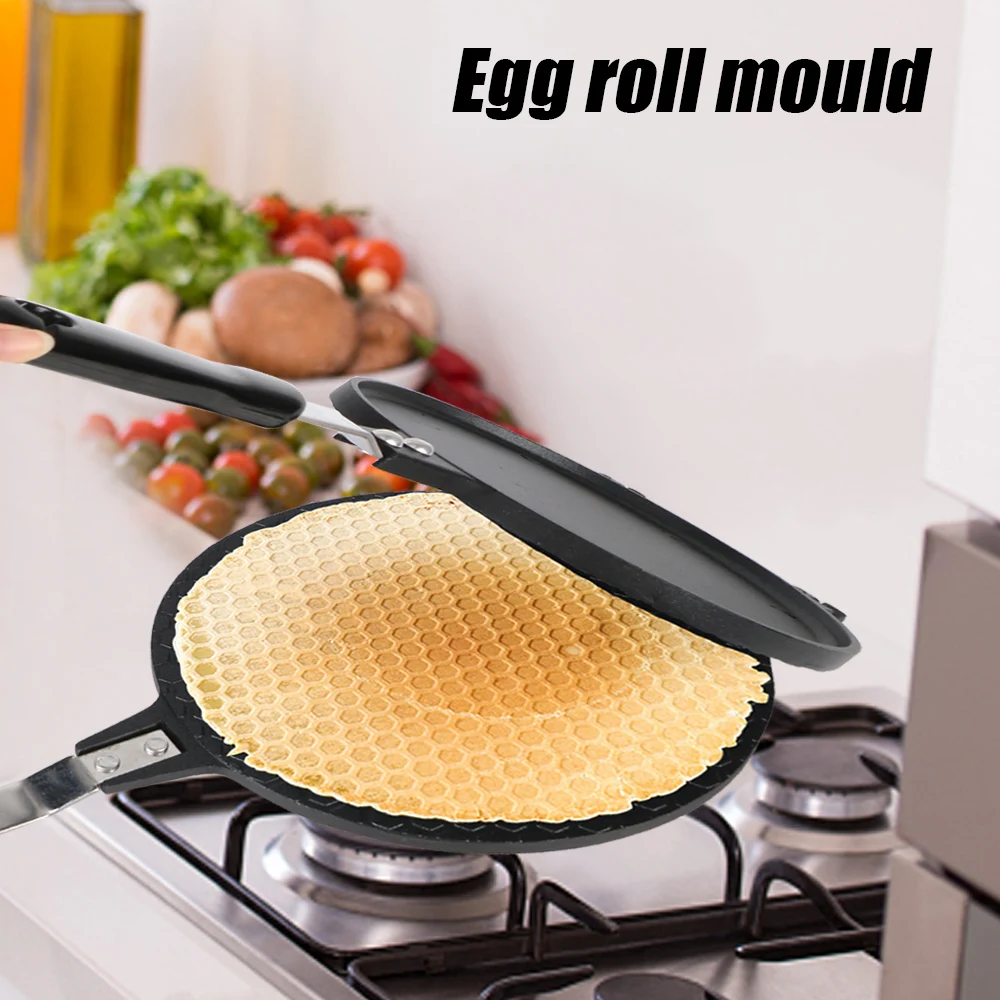 17cm/20cm Omelet Mold Egg Roll Baking Pan Waffles for The Baking Pan Cake Ice Cream Cone Maker Bakeware Household Non-Stick