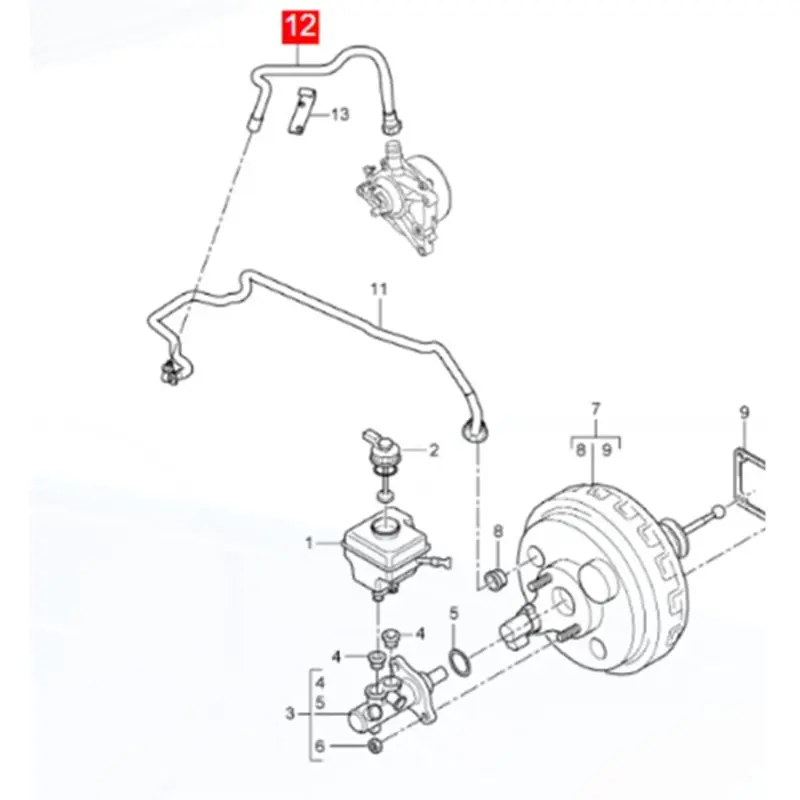 

Brake System Hose 95535557930 7L5611931M For Brake System Hose Car Brake Hose Car Brake Lines
