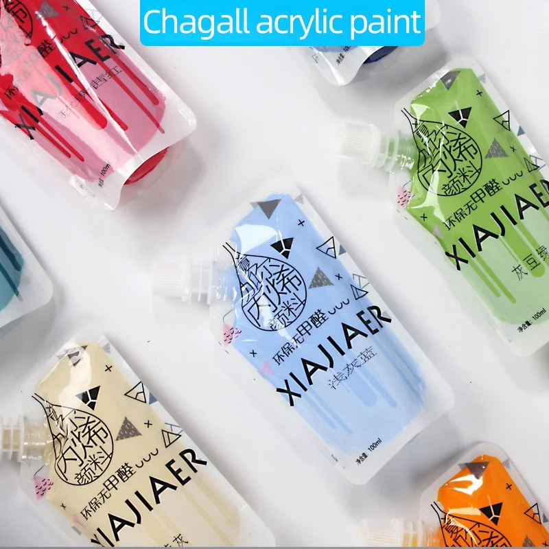 100ml/27 Colors/1pcs Art Painting Acrylic Paint Hand-Painted Wall Painting Graffiti Paint Xiajiaer Acrylic Paint