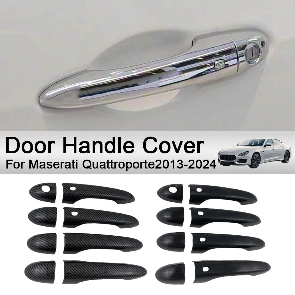 

Cars Accessories Door Handle Cover For Maserati Quattroporte2013-2024 Car Stickers Decoration Upgrade Modify A Car