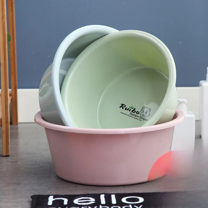 

Thiened Plastic Wa Basin Home Use Face Waing Foot Waing Laundry Basin Deepened Basin Fly Personal Cleaning Tool