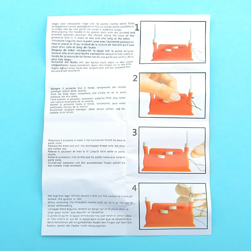 1PC Easy Automatic Needle Threader Wire Stitch Insert Craft Helpful Elderly Guide Needlework Sewing Tool Sewing Accessories